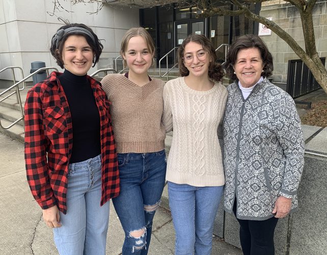 Schneider and Monaghan Win 10th Annual JHS Poetry Out Loud Contest